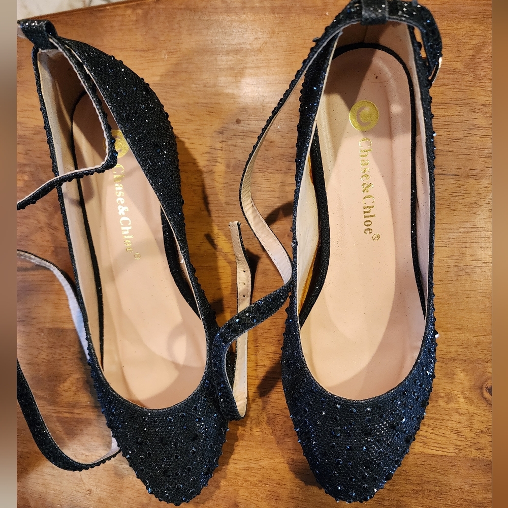 Glitter wedges (8.5)